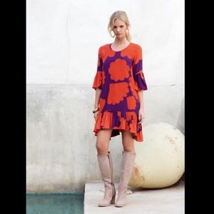 Mister Zimi Ruffle Floral Gypsy Dress Sz AUS 8 US 4 or Small